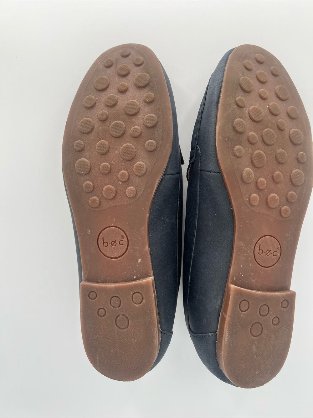 b.o.c. Born Women’s 9.5 Blue Nubuck Driving Loafers Moccasins - Picture 3 of 4